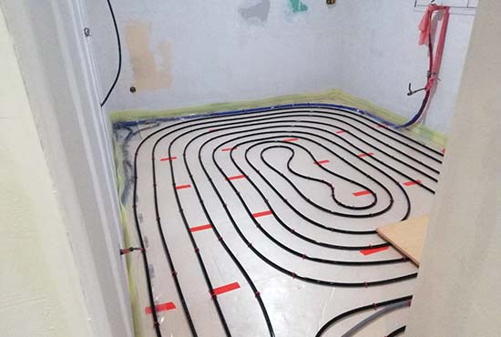 Tuyaux de plancher chauffant